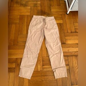 Uniqlo - Light Pink Linen Cotton Pants - 24-25 Waist